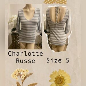 Charlotte Russe Shimmery Top Size S, barely worn.